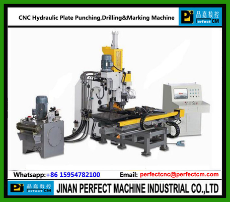 CNC Hydraulic Plate Punching,Marking and Drilling Machine used in Steel Structure&Tower Fabrication Industry